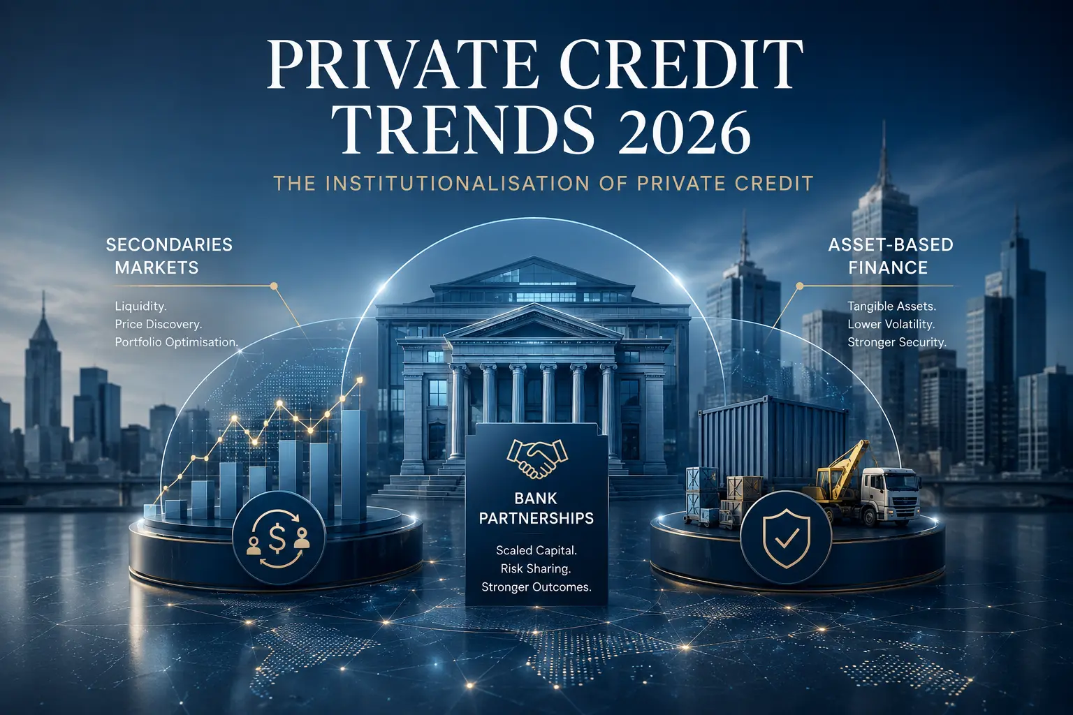 Private credit trends 2026: institutionalisation through secondaries markets, asset-based finance and bank partnerships