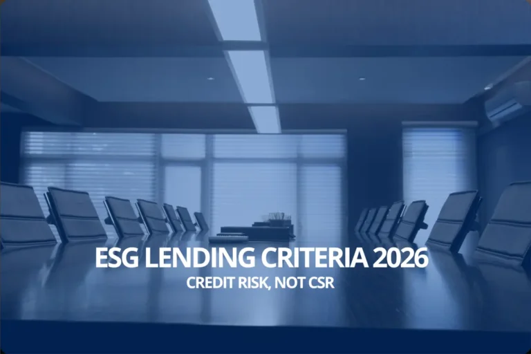 esg lending criteria 2026